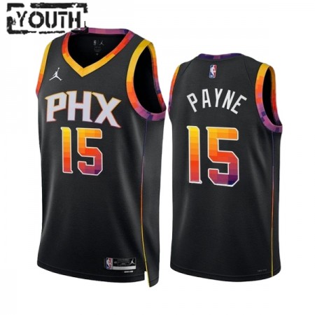 NBA Børn Trøje Phoenix Suns Cameron Payne 15 2022-23 Jordan Statement Edition Sort Swingman